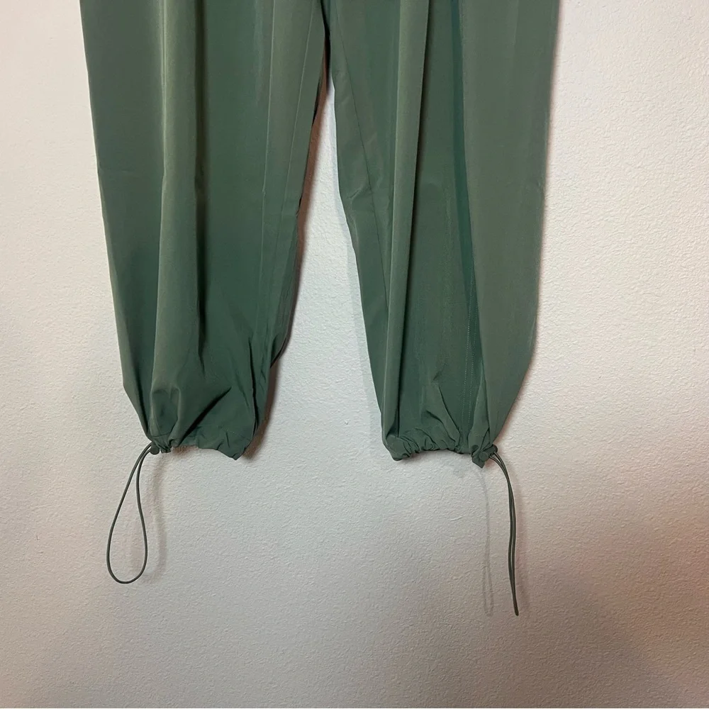 Victoria’s Secret PINK Parachute Cargo Trouser Pants Fresh Forest Green Large - Picture 8 of 13